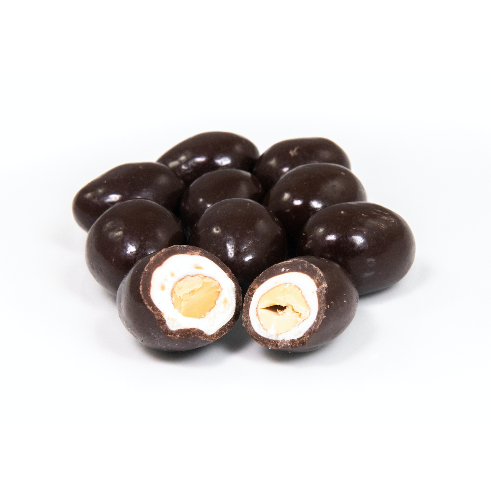 Coconut Coated Almonds in Dark Chocolate